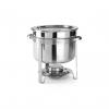 Chafing dish rotund pentru supa, 8 lt, inox, cu capac, 37x(H)32.5 cm