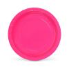 Set 10 farfurii din carton natural, 20 cm, culoare fucsia