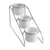 Stand servire cu 3 x containere melamina 1 lt (120x(H)110 mm)