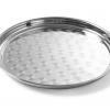 Tava servire, rotunda, inox, diametru 35 cm