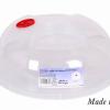 Capac plastic transparent cu orificiu, 24 cm