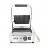 Contact grill, suprafete striate din fonta cu invelis ceramic, 1800 W, corp inox, potrvit si pentru uz profesional