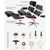 Fotoliu High-End Eames Lounge Chair cu Otoman lemn Walnut