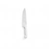 Cutitul bucatarului, lama inox solid 24 cm, lungime totala cutit 38.5 cm, maner alb, respecta normele de igiena HACCP