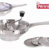 Strecuratoare/sita inox pentru pasat legume cu 3 discuri, 24 cm