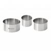 Set 3 forme inox pentru garnituri, 6-8-10 cm